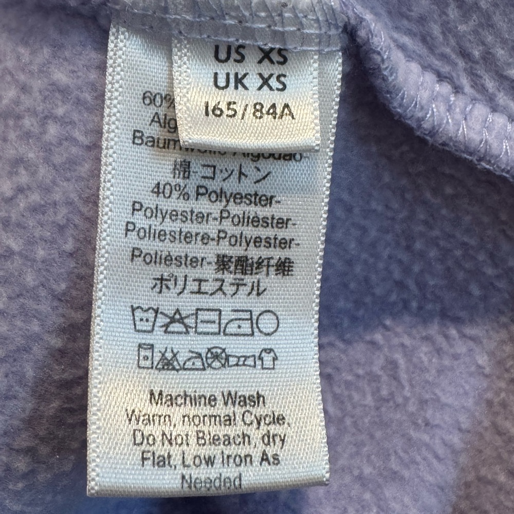 FP Movement Free People Lavender Fleece Hoodie Pullover Oversized XS Athleisure - Picture 7 of 9